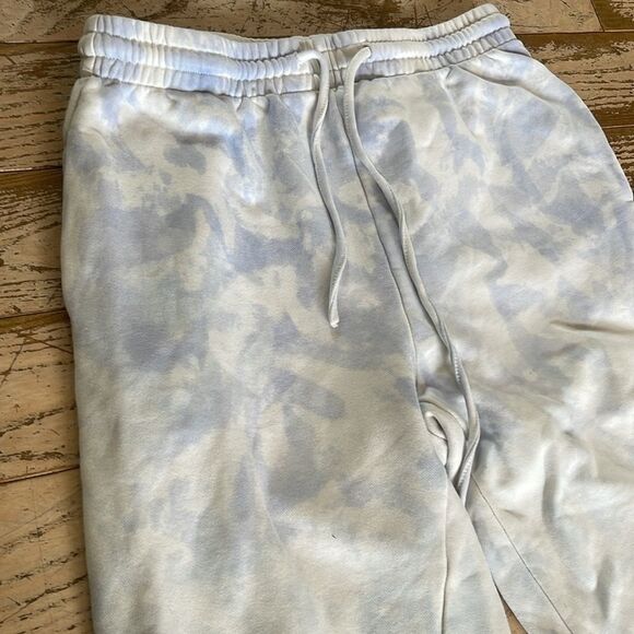 Le Lis blue and white tie dye soft sweatpants L - Picture 3 of 9